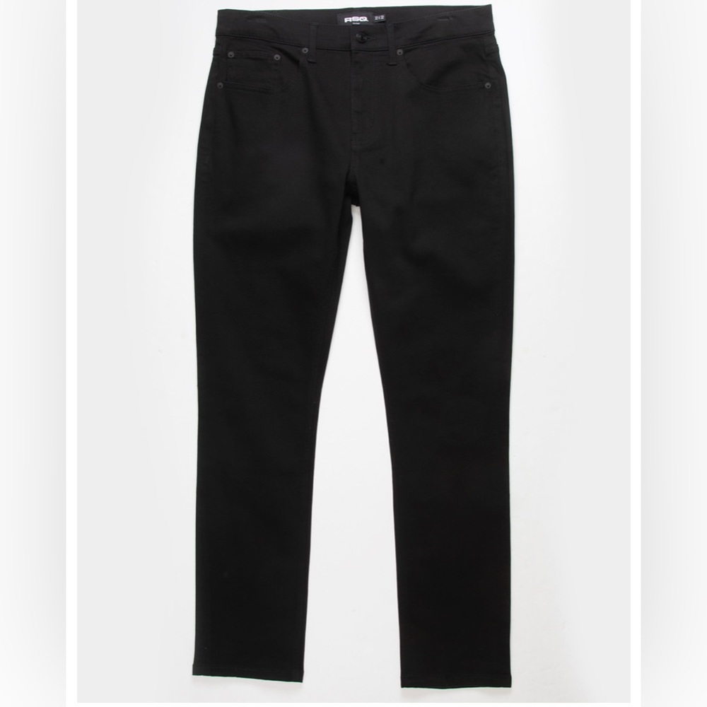 RSQ Seattle Skinny Tapered Black Jeans. Men’s 30x34. EUC - Picture 3 of 7